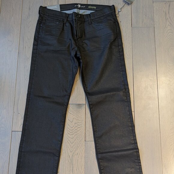 7 FOR ALL MANKIND SLIMMY SLIM STRAIGHT LEG SIZE 34 PANTS - Picture 1 of 5